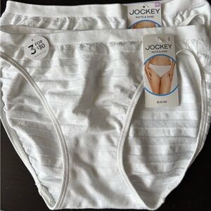 Jockey Matte & Shine Bikini Panties - White